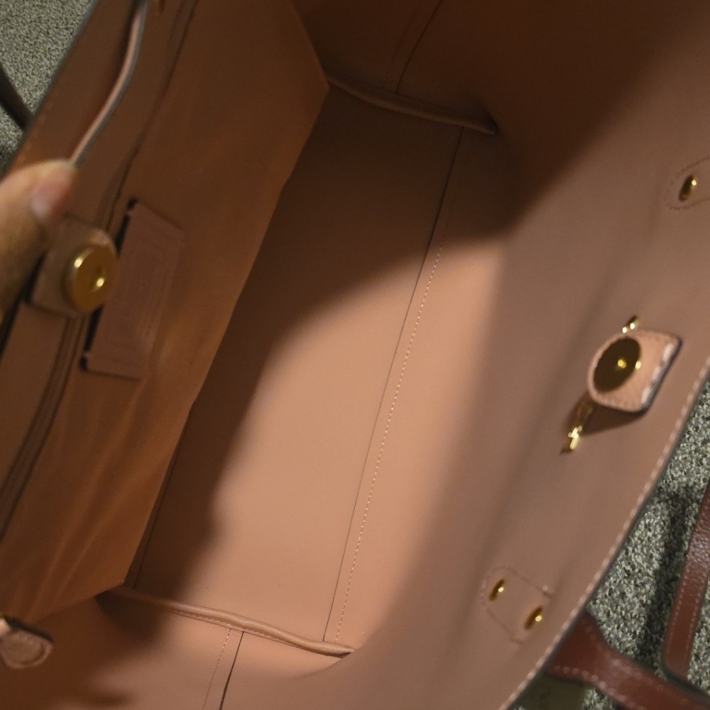 Coach LTH Tote  Wine. Inside Tag #N2 M2280-72673 PRICE IS FIRM - Picture 11 of 15